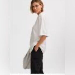 MATE the Label Oversized White T-Shirt